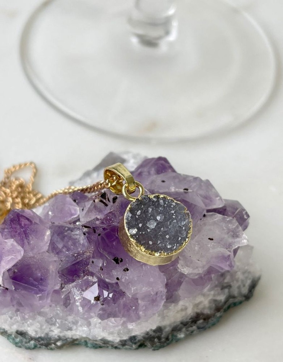 Smykker sundayz | Druzy Agat Halskaede