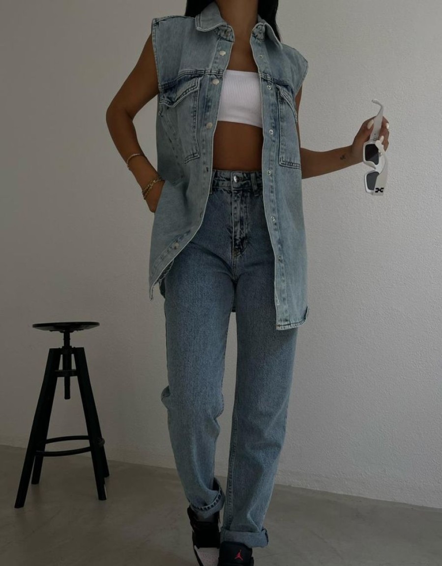 Toj sundayz | Khloe Denim Vest